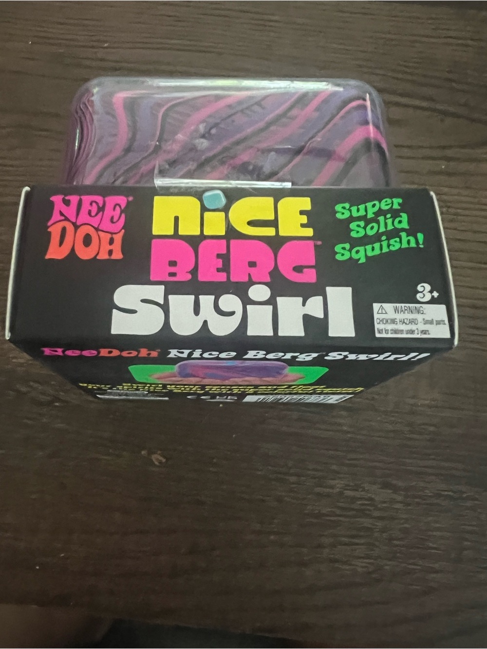 Needoh Nice Berg Swirl Pink/Purple super solid squish